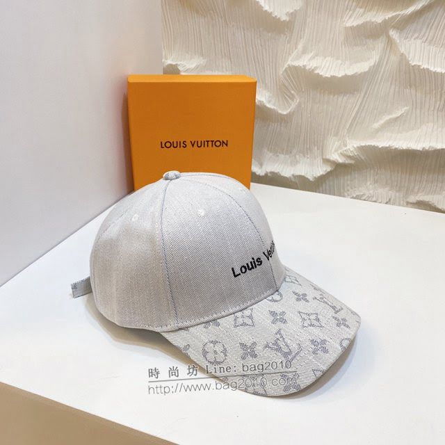 LV男女同款帽子 路易威登新款印花棒球帽鴨舌帽  mm1221
